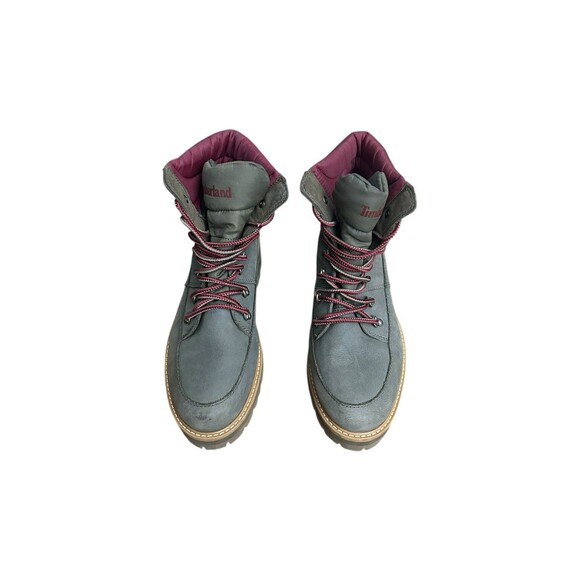 Timberland Womens Courmayeur Waterproof Hiker Boots Olive Red / Burgundy Sz 11 - Picture 3 of 15